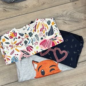 3 Zara sweatshirt size 2-3y ( no Minnie Mouse)